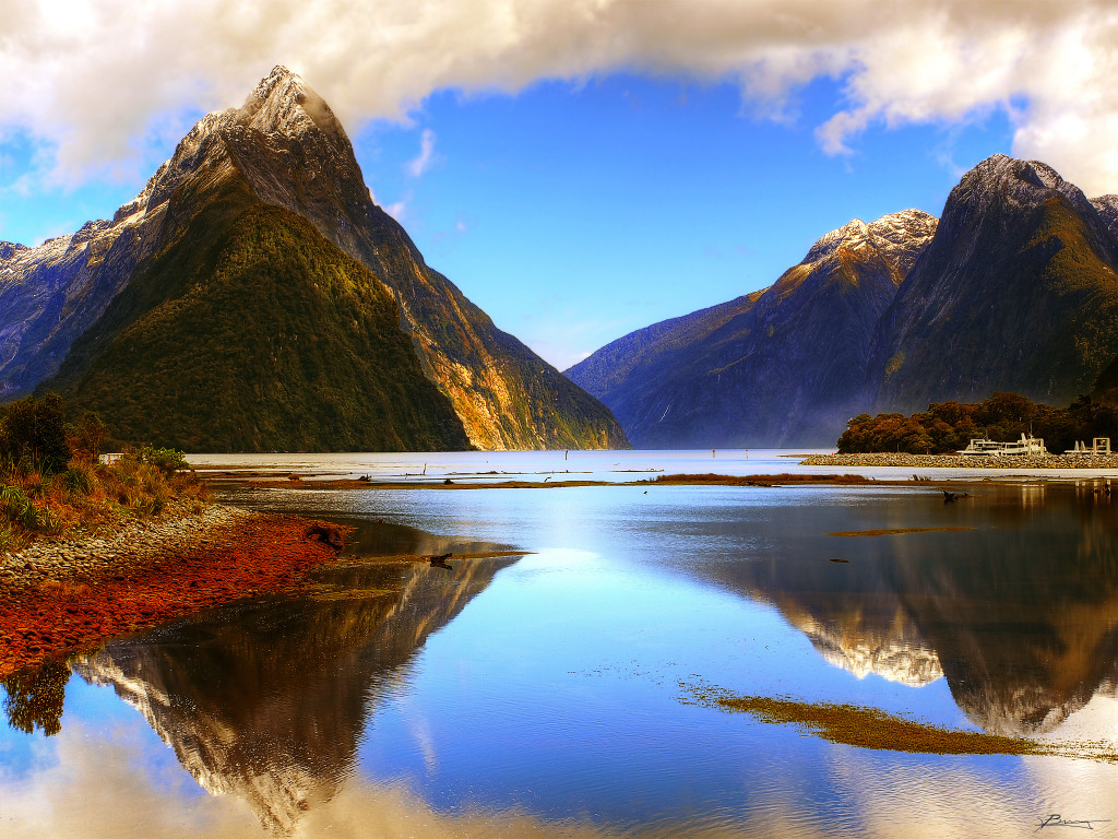 Milford Sound in the Fiordland New Zealand