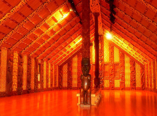 Maori marea meeting house New Zealand