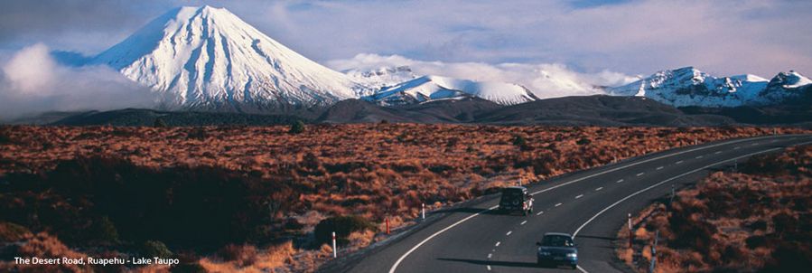 Desert Road Ruapehu North Island New Zealand