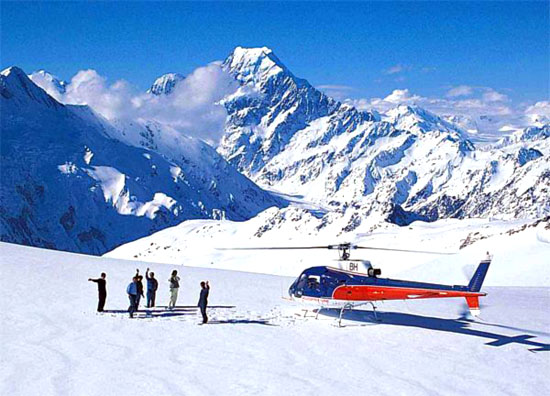 The Helicopter Line Mount Cook Glacier heli-hike New Zealand