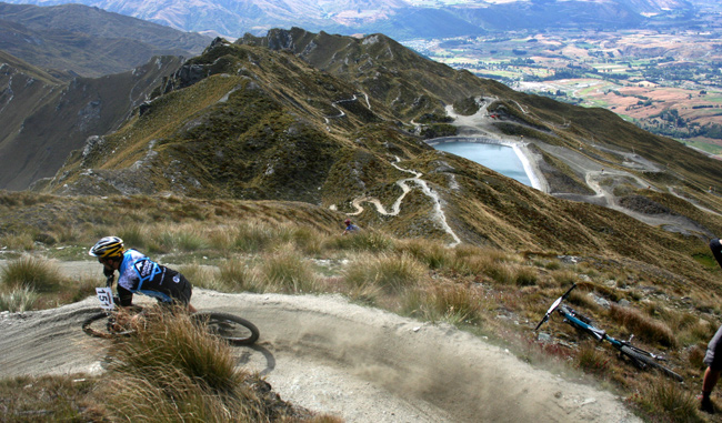 Skippers Downhill track Queenstown bike trails New Zealand